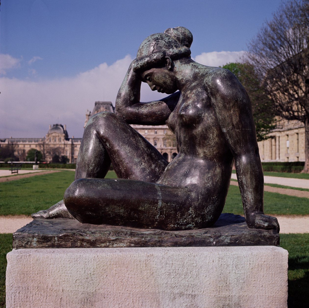 La Méditerranée, Place du Carrousel, Louvre, Parijs, 1902-05 door Aristide Maillol