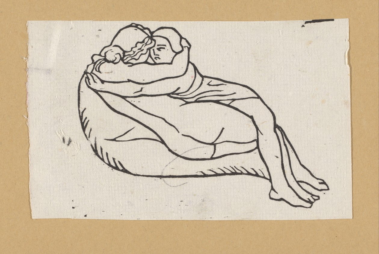 Daphnis und Chloë zusammen liegend door Aristide Maillol