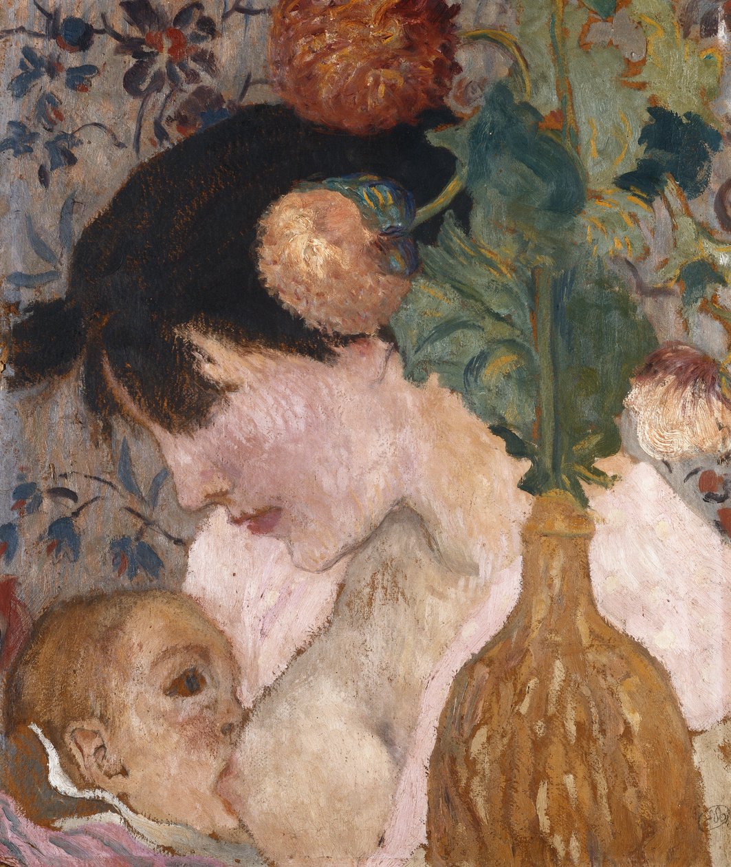 Moeder en kind, ca. 1895 door Aristide Maillol