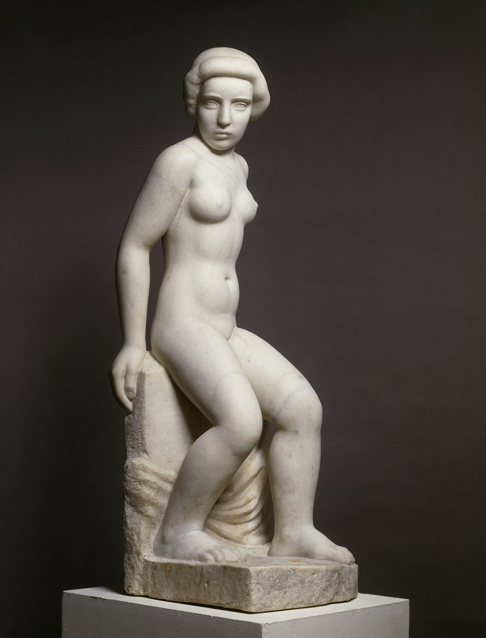 Naakt meisje en draperie door Aristide Maillol
