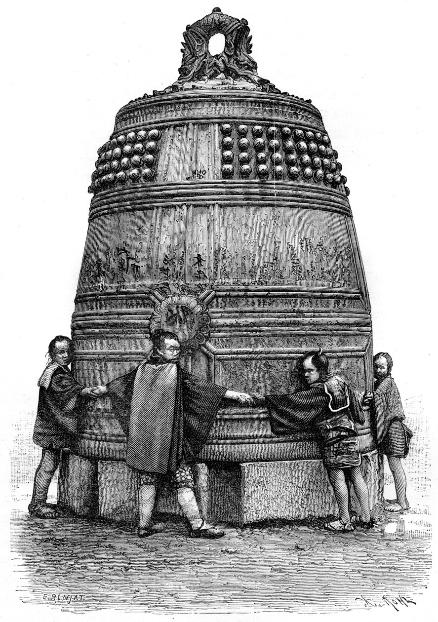 Een bel uit de Shiba-wijk, Tokio, Japan, 1895 door Armand Kohl