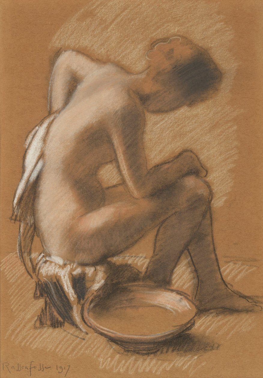 Femme à sa toilette Vrouw bij haar toilet, 1917 door Armand Rassenfosse