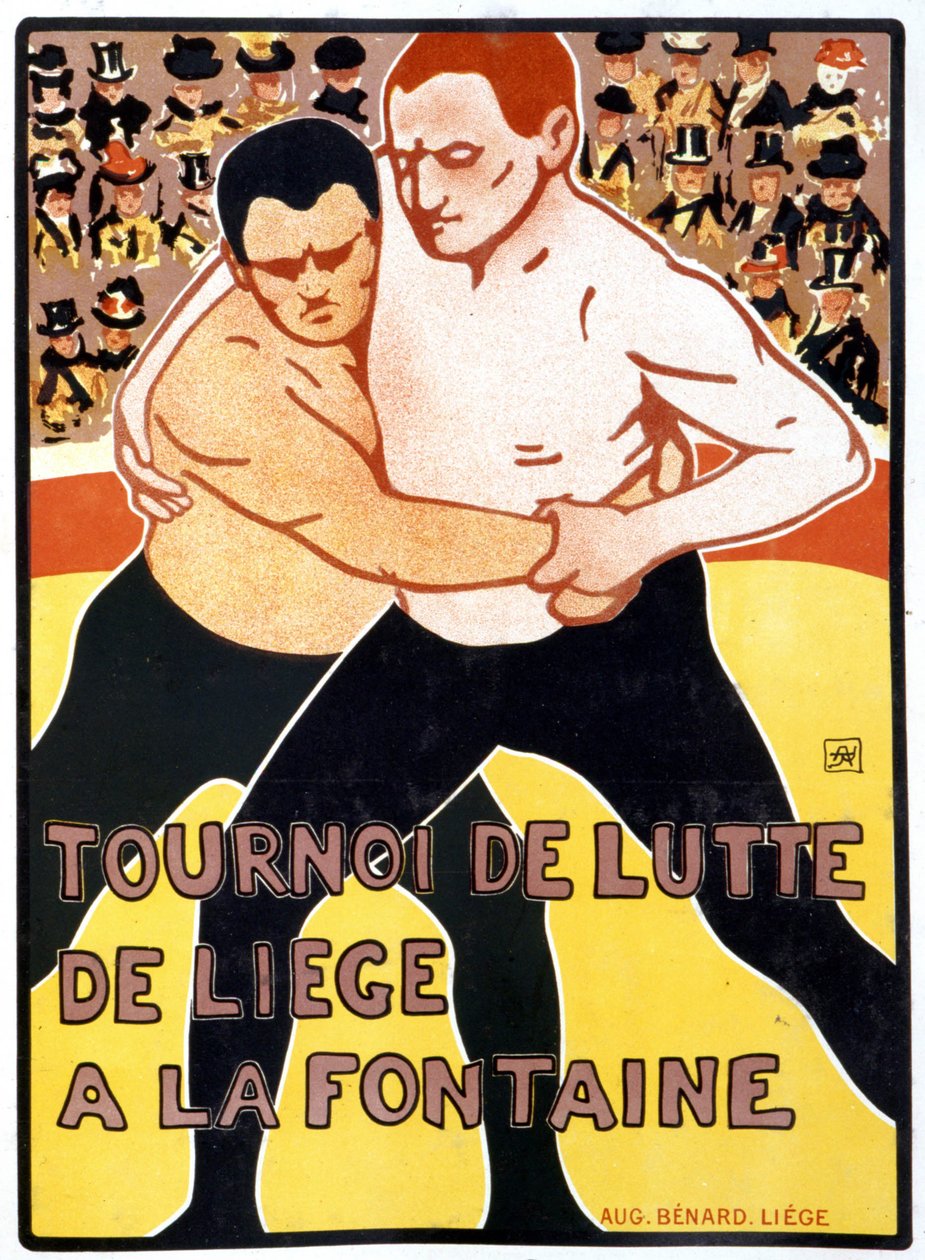 Toernooi de Liège à la fontaine door Armand Rassenfosse