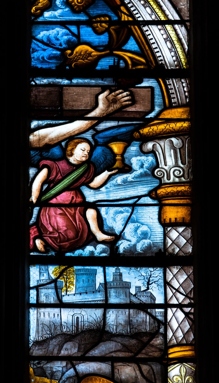 Kathedraal Sainte-Marie, Auch, Gers, 2018 (glas-in-loodraam) door Arnaud de Moles