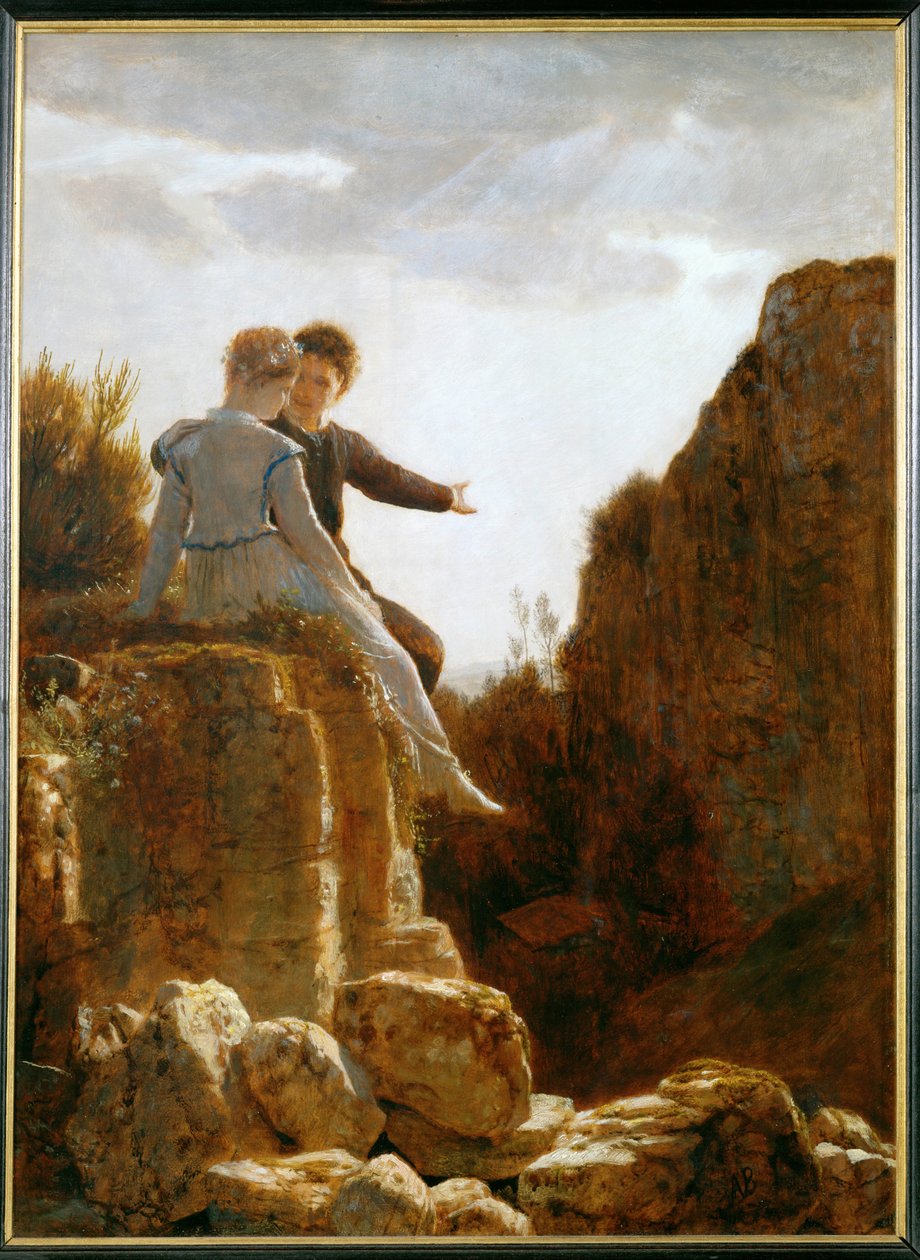 Huwelijksreis - Huwelijksreis ... door Arnold Böcklin