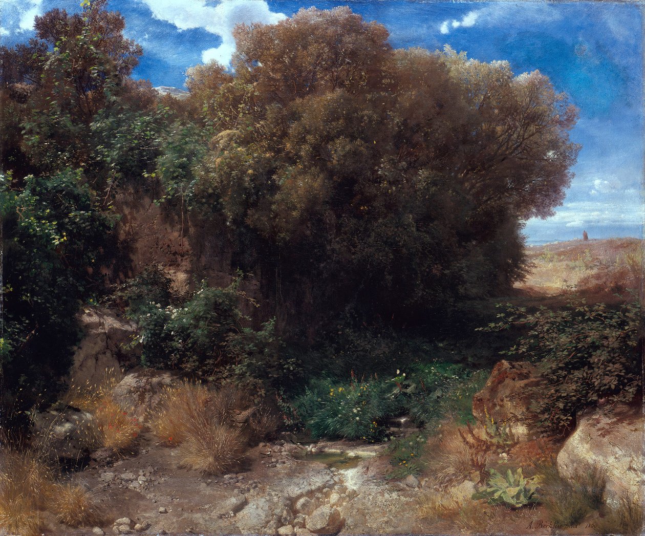 Campagna-landschap door Arnold Böcklin