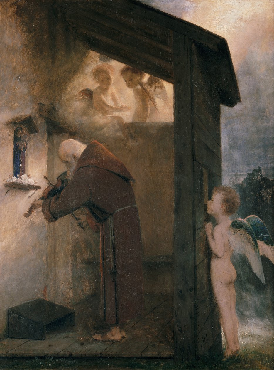 De kluizenaar door Arnold Böcklin