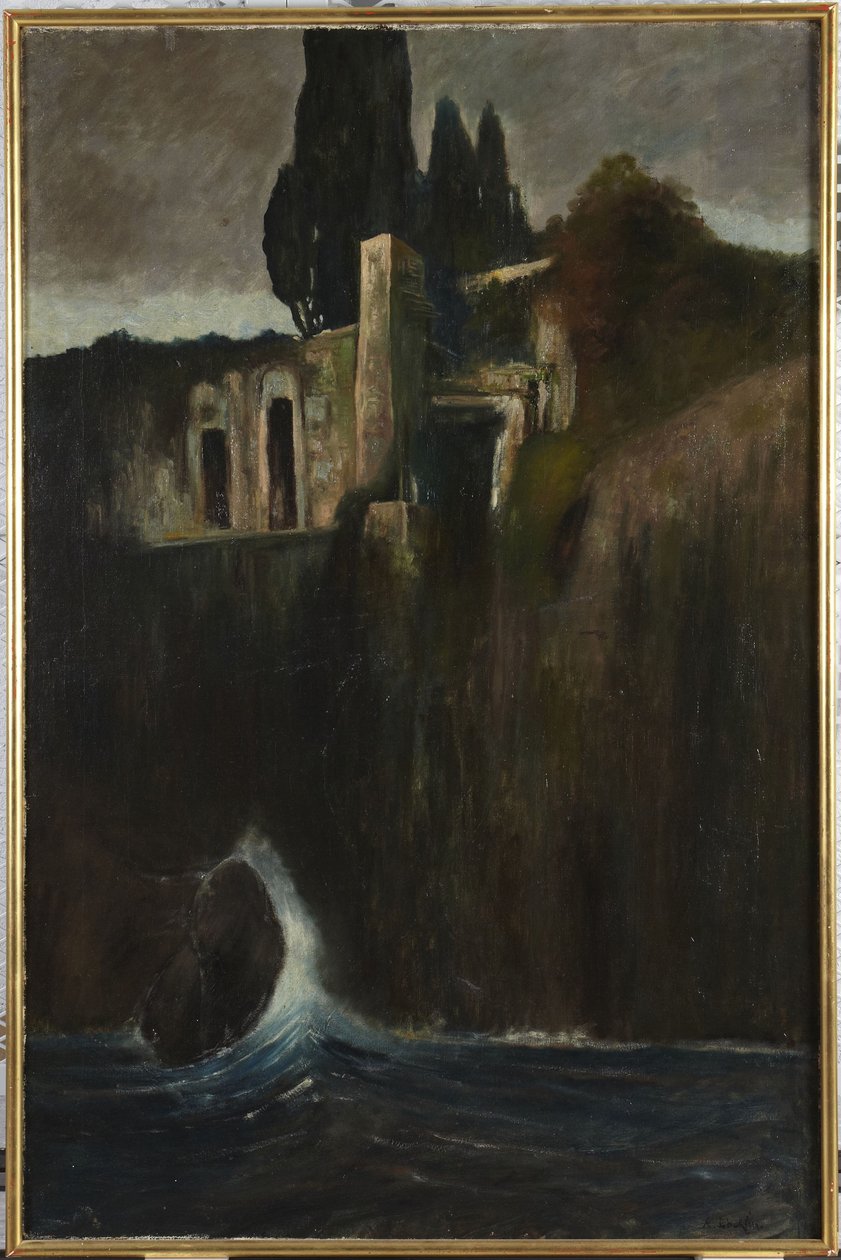 Landschap door Arnold Böcklin