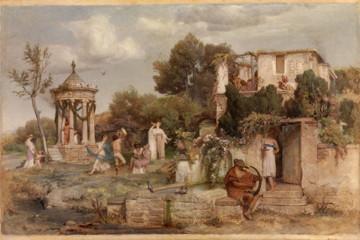 Romeinse wijnbar door Arnold Böcklin