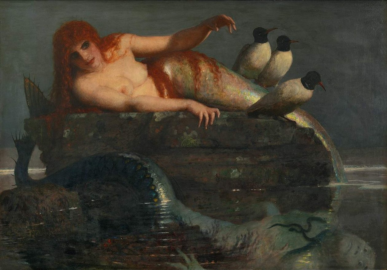 Kalm Zee, 1886-1887 door Arnold Böcklin