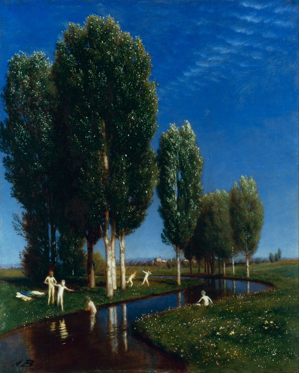 Duits:  Der Sommertag Zomerdag door Arnold Böcklin