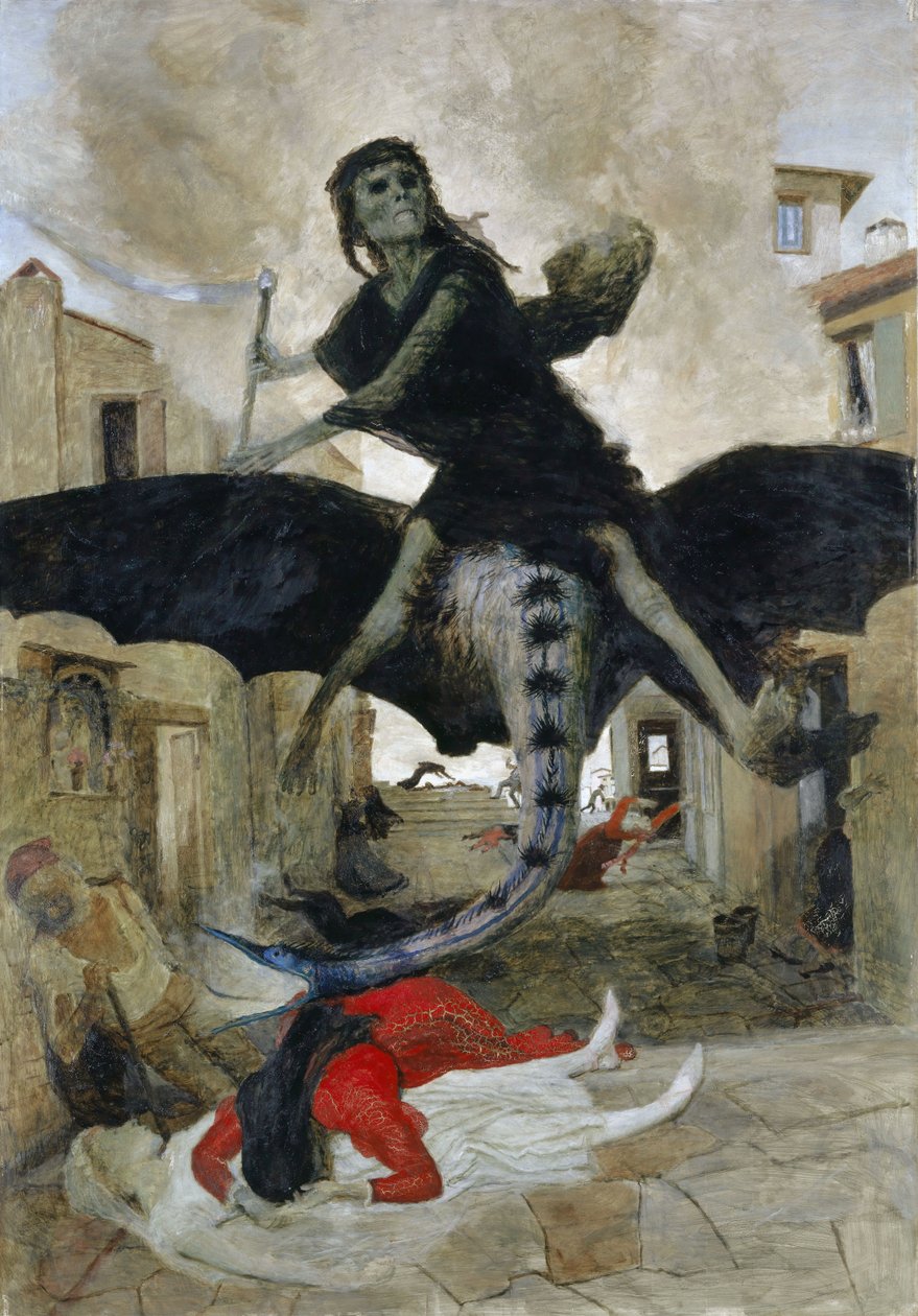 Duits: Die Pest De Pest door Arnold Böcklin