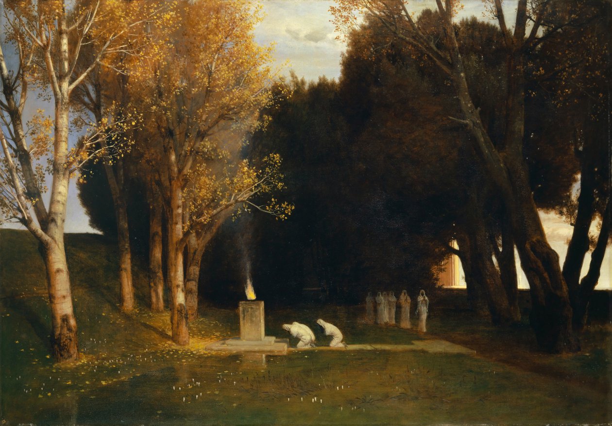 Heilig bos, 1882 door Arnold Böcklin