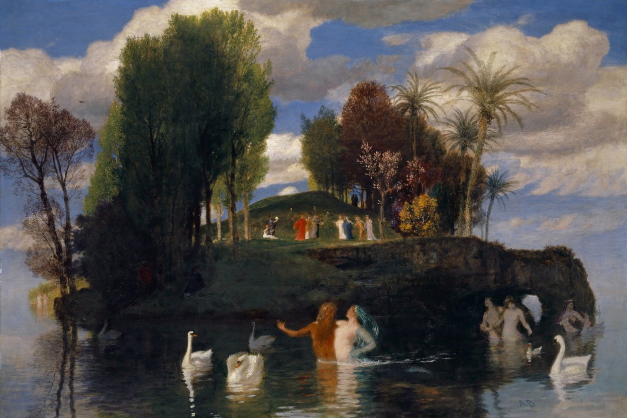 Het eiland van de levenden door Arnold Böcklin