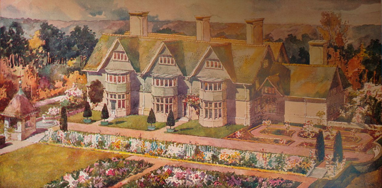 Huis in Troon, Ayrshire door Arnold Mitchell