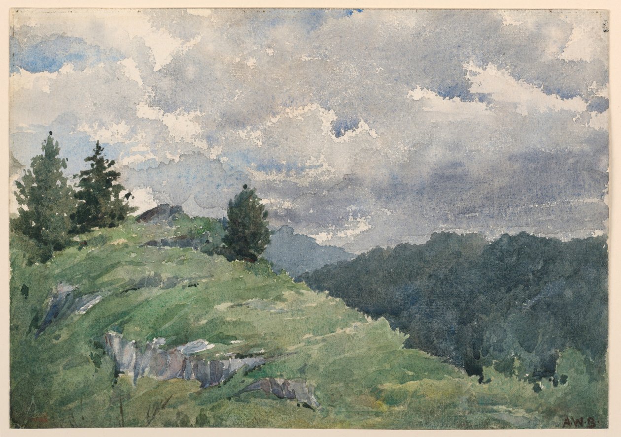 Landschap door Arnold William Brunner