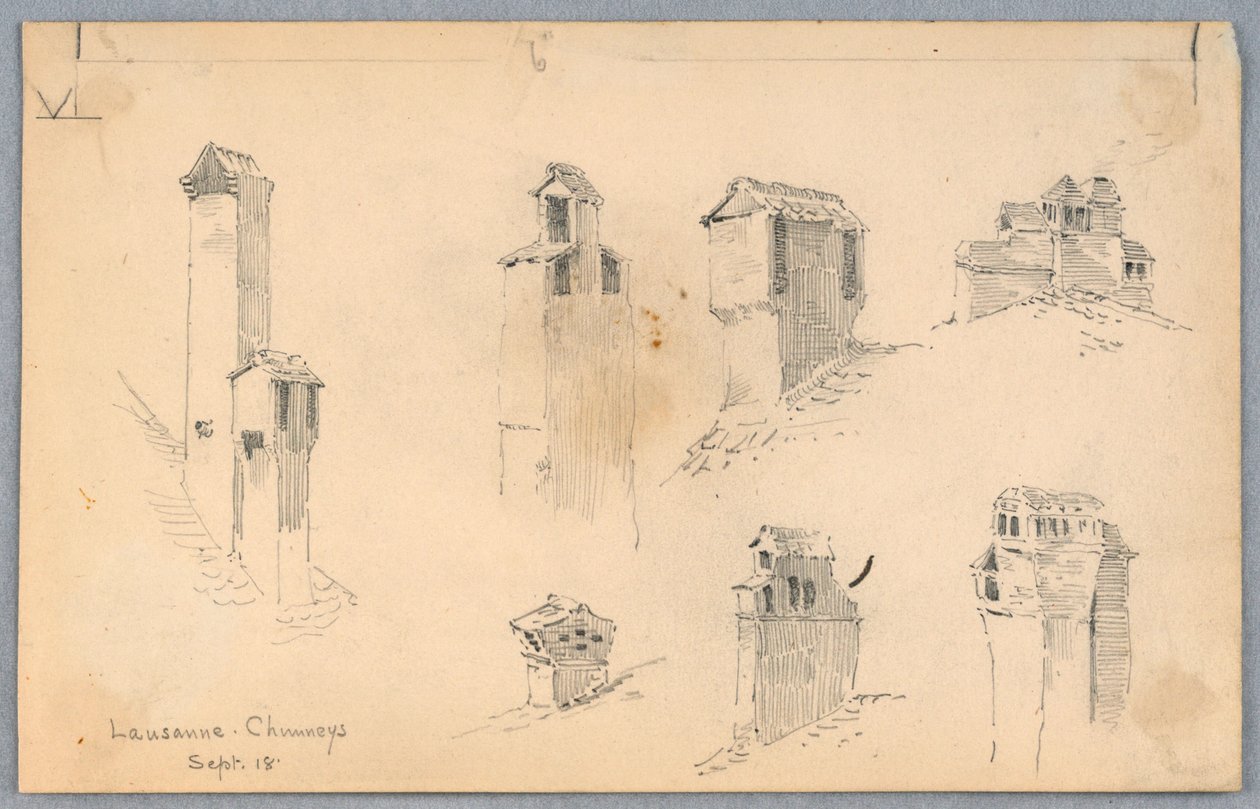 Lausanne Schoorstenen door Arnold William Brunner