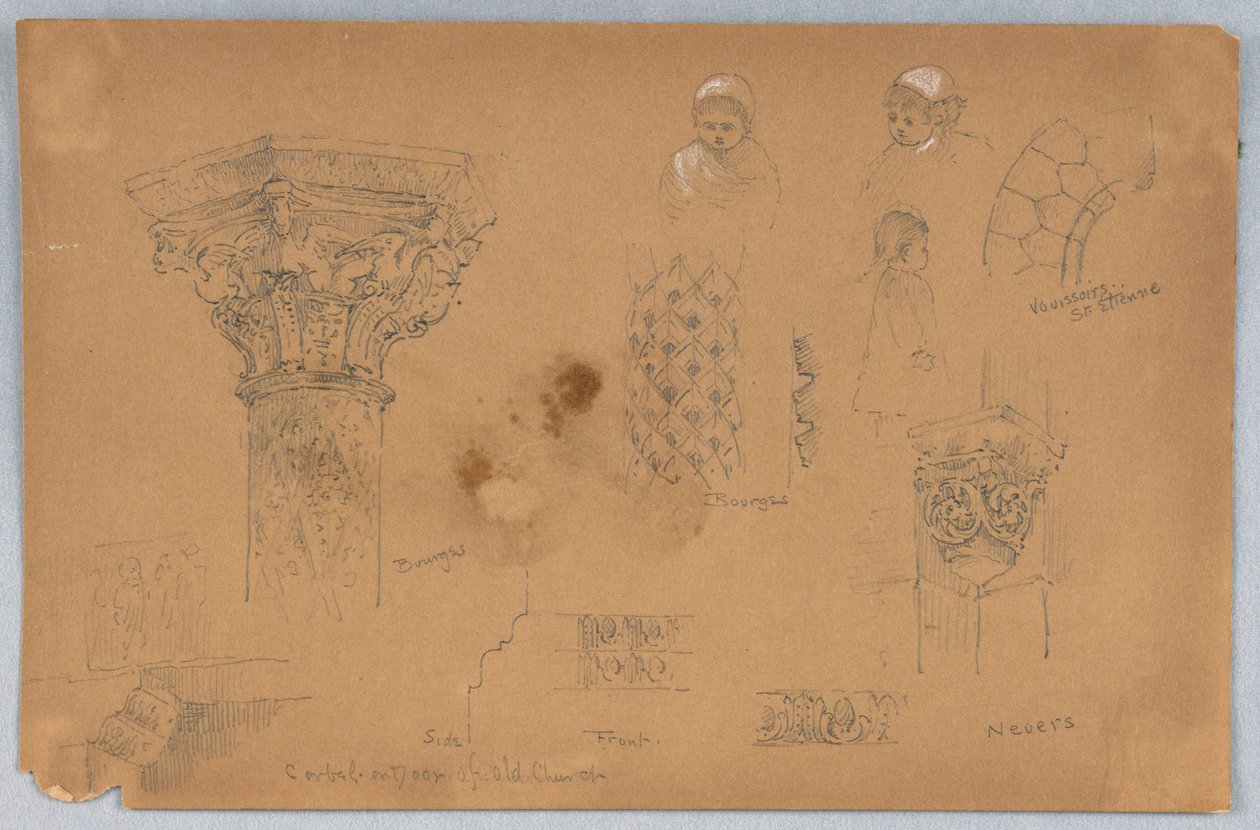 Nevers en Bourges door Arnold William Brunner