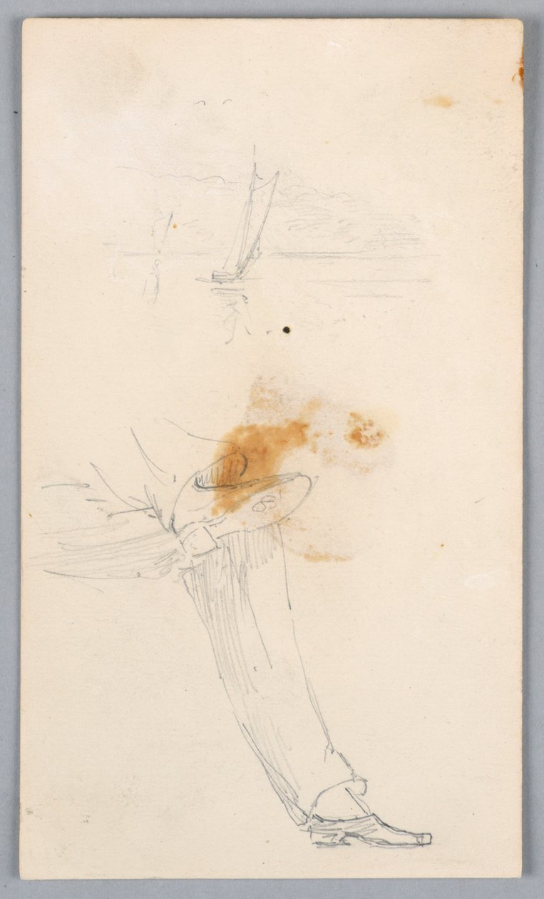 Schets van Gekruiste Benen door Arnold William Brunner