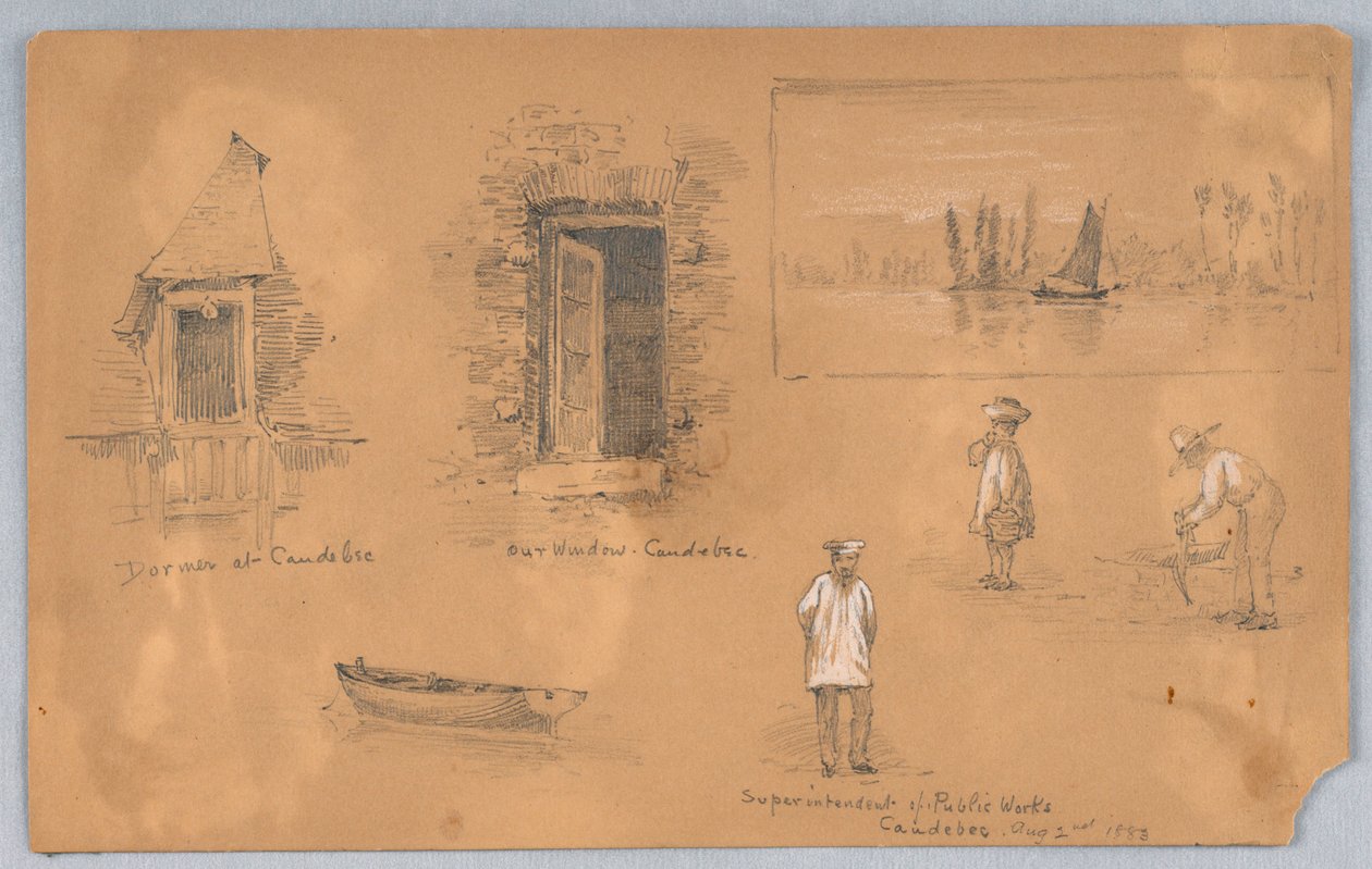 Schetsen in Canebec door Arnold William Brunner