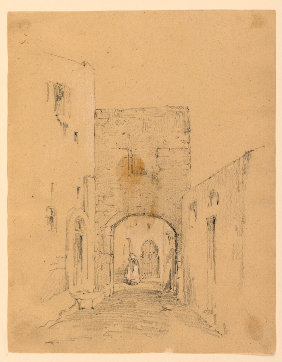 Straat in Tanger door Arnold William Brunner