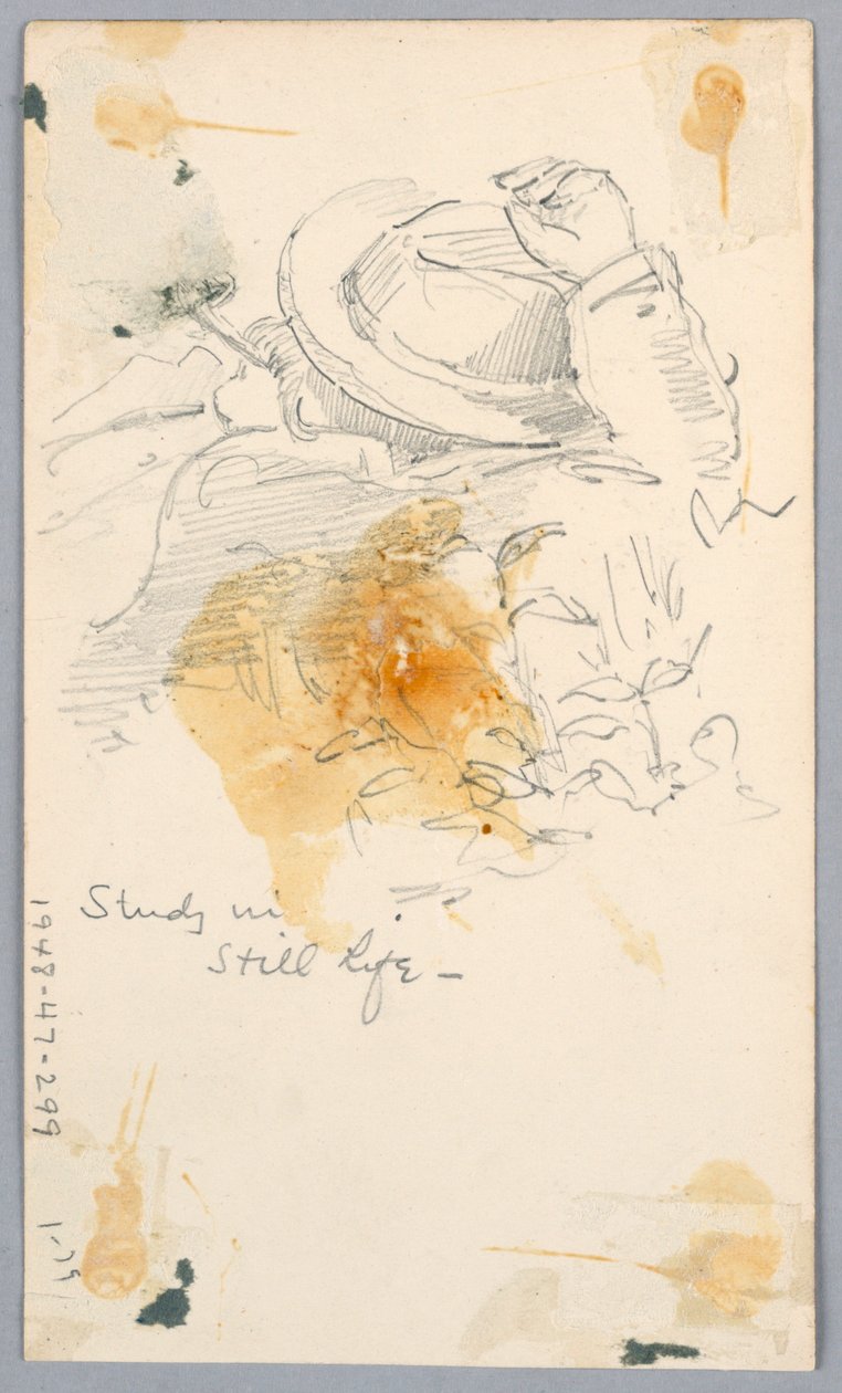 Studie met stilleven door Arnold William Brunner