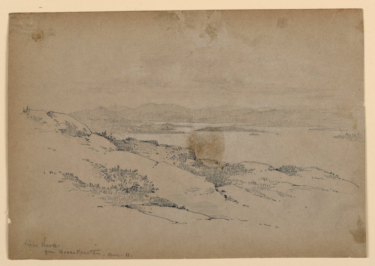Uitzicht naar het Noorden vanaf Green Mountain door Arnold William Brunner
