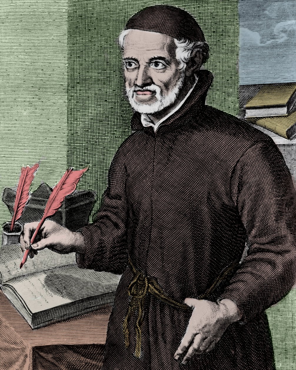 Pater Antonio VIEIRA (1608-1697) Jezuïet, Evangelisator van de Indianen van Brazilië - Gravure door Arnold van Westerhout (1651-1725) - Portret van Antonio Vieira (1608 -1697), Portugese jezuïet priester en schrijver door Arnold van Westerhout