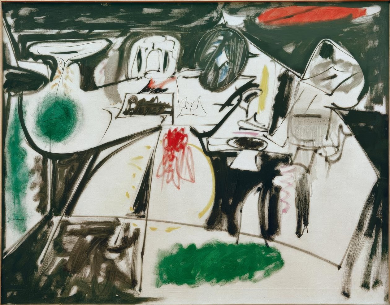 Laatste schilderij (De zwarte monnik) door Arshile Gorky