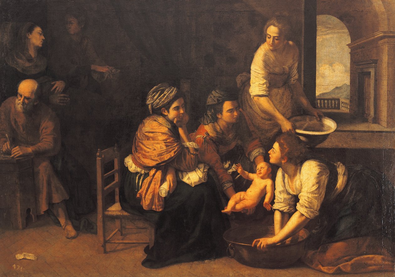 Geboorte van Johannes de Doper door Artemisia Gentileschi