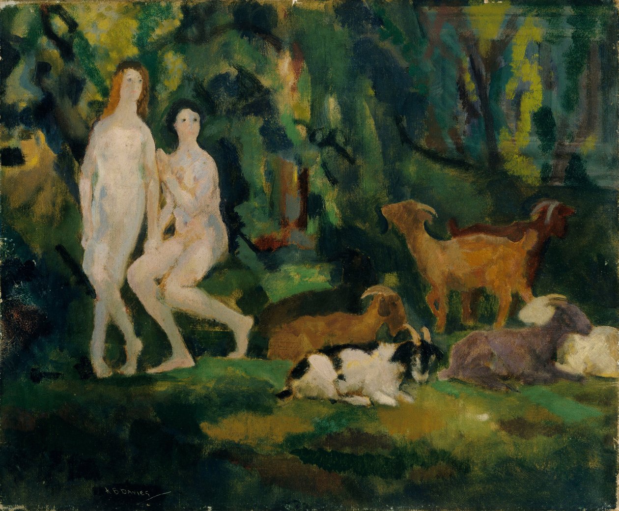 Dauwdruppels door Arthur Bowen Davies