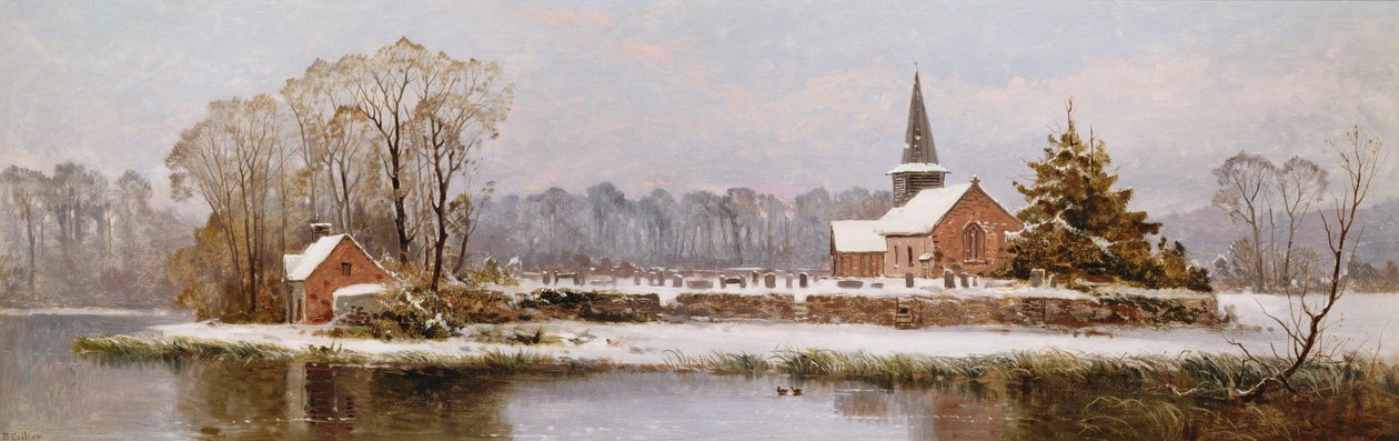 De warmte van een winterdag door Arthur Bevan Collier