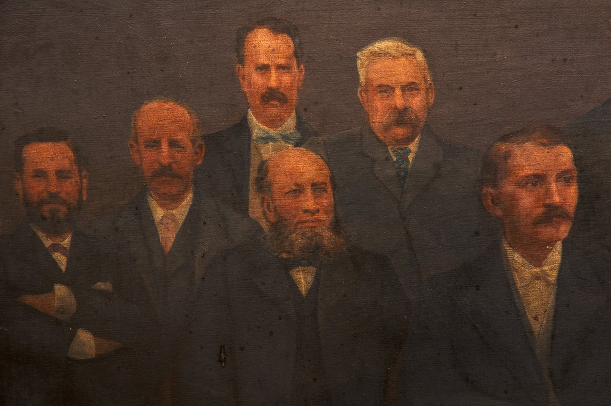 Eerste Gemeenteraad, Borough of Dunkinfield, 1899 door Arthur Bradshaw