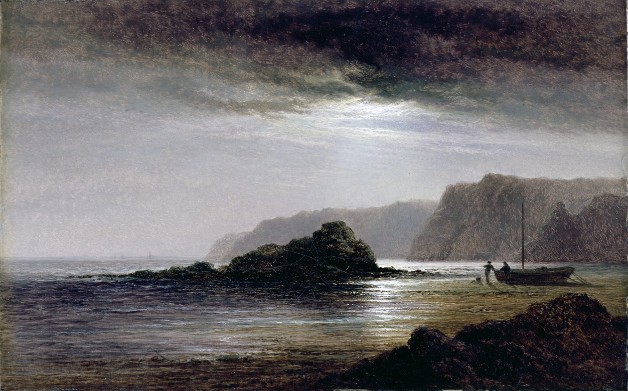 Kustlandschap bij Maanlicht door Arthur Gilbert