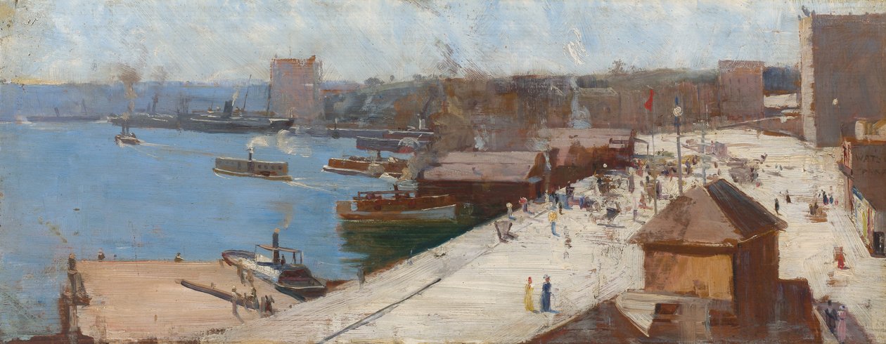 Circular Quay door Arthur Streeton