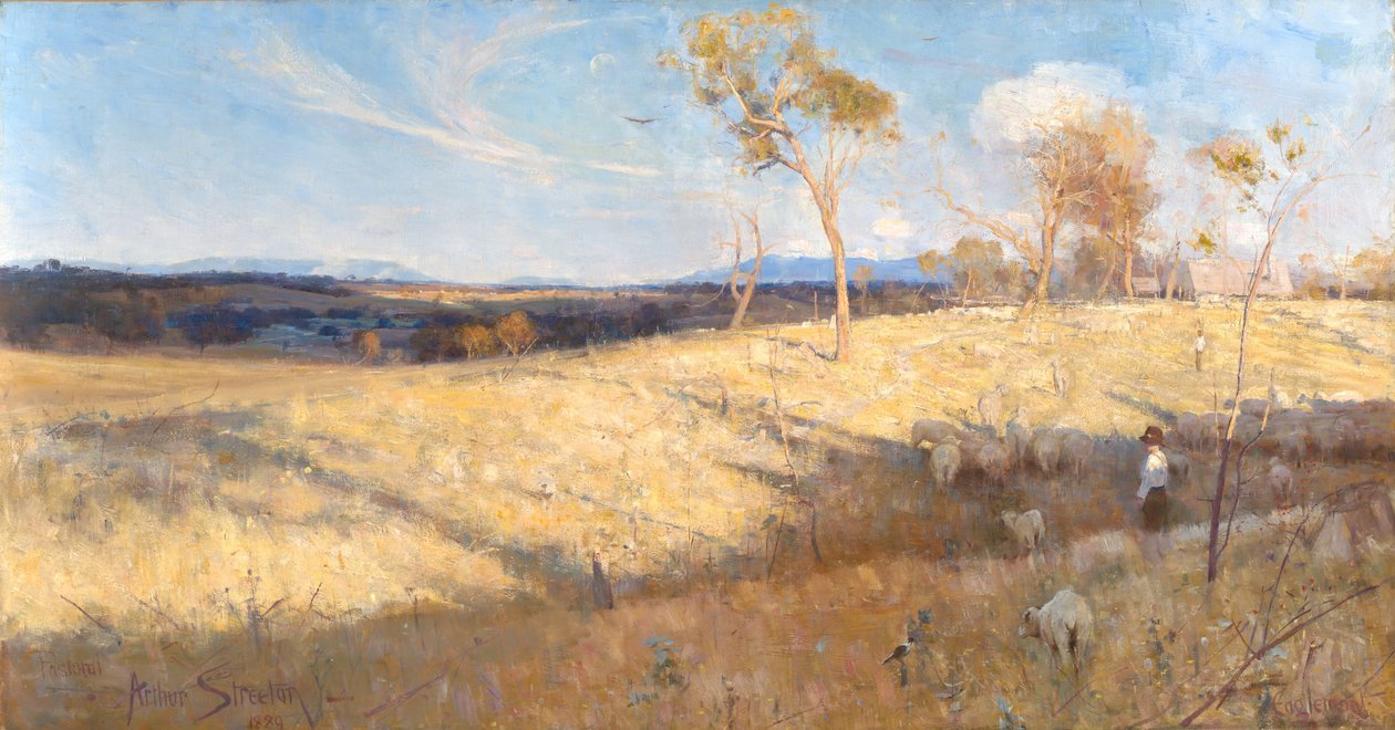 Gouden zomer, Eaglemont door Arthur Streeton