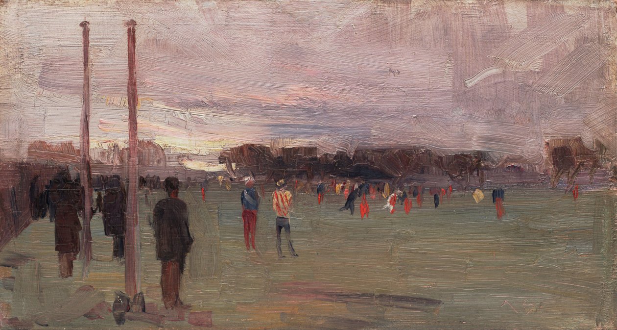 Het nationale spel door Arthur Streeton