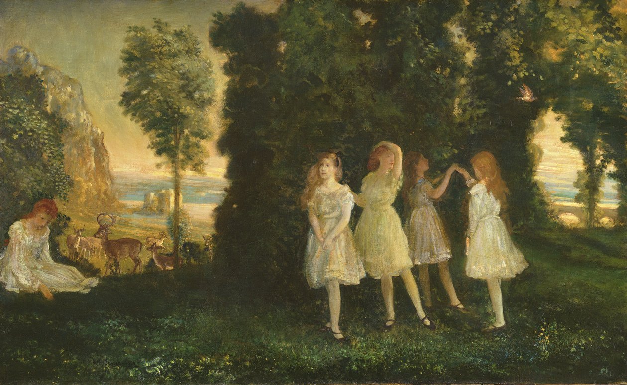 Dansende Kinderen door Arthur Bowen Davies