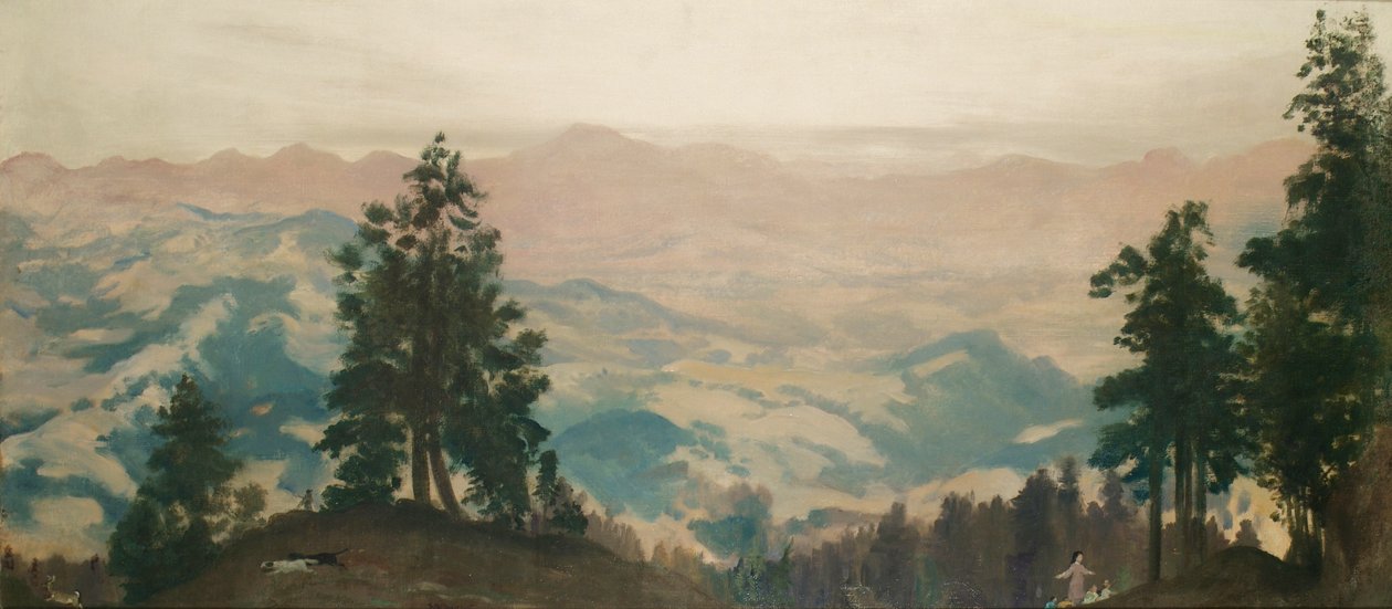 De verleiding van de jacht, 1905 door Arthur Bowen Davies