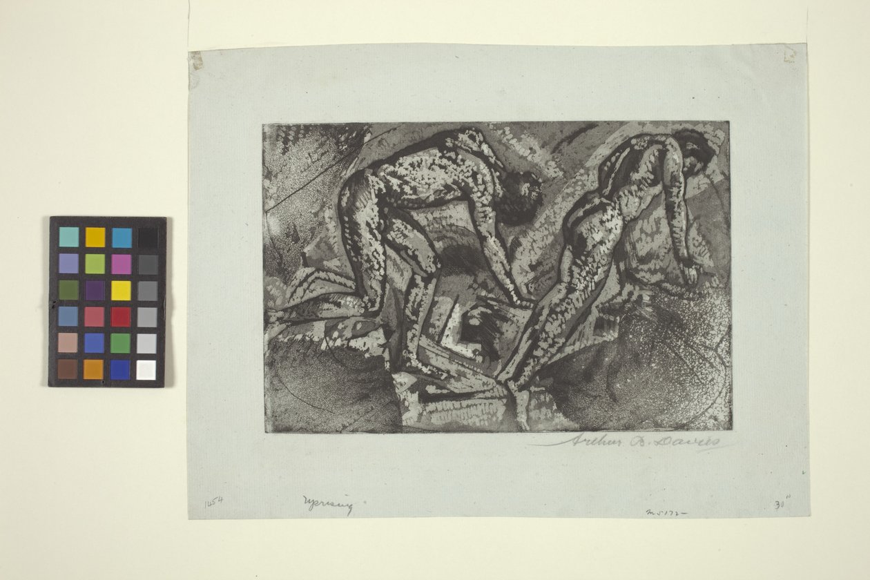 Opstand door Arthur Bowen Davies