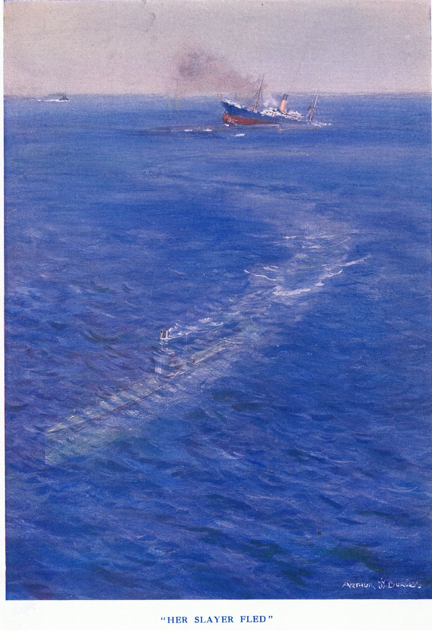 Haar moordenaar vluchtte, uit Cassells History of the British People gepubliceerd door de Waverley Book Company Limited, ca. 1940 door Arthur C. Burgess
