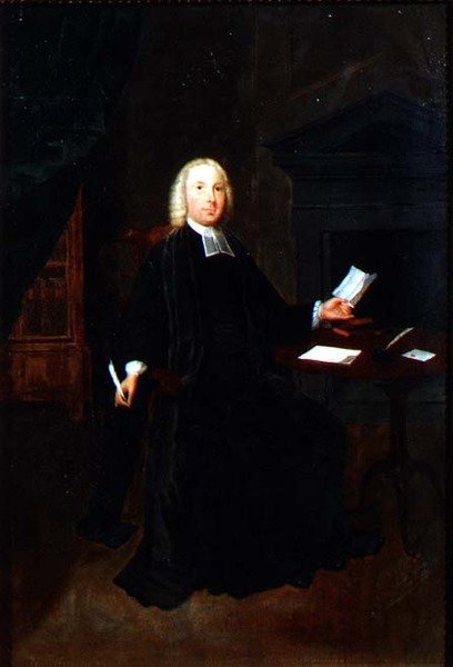 Portret van de Eerwaarde William Farington, Pastoor van Leigh in Lancashire, ca. 1741-42 door Arthur Devis
