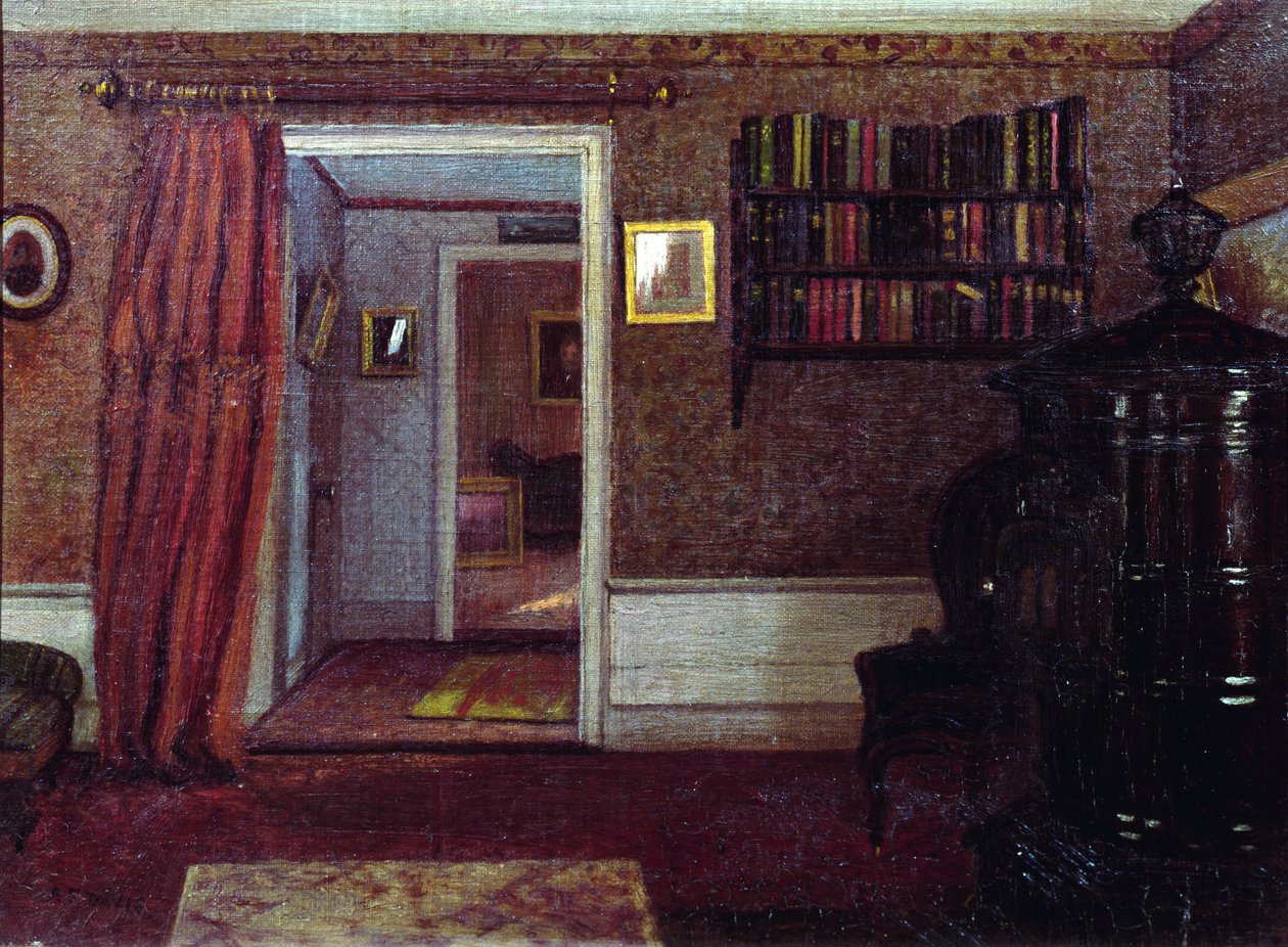 De Salon Kachel, ca. 1900 door Arthur F. Davies