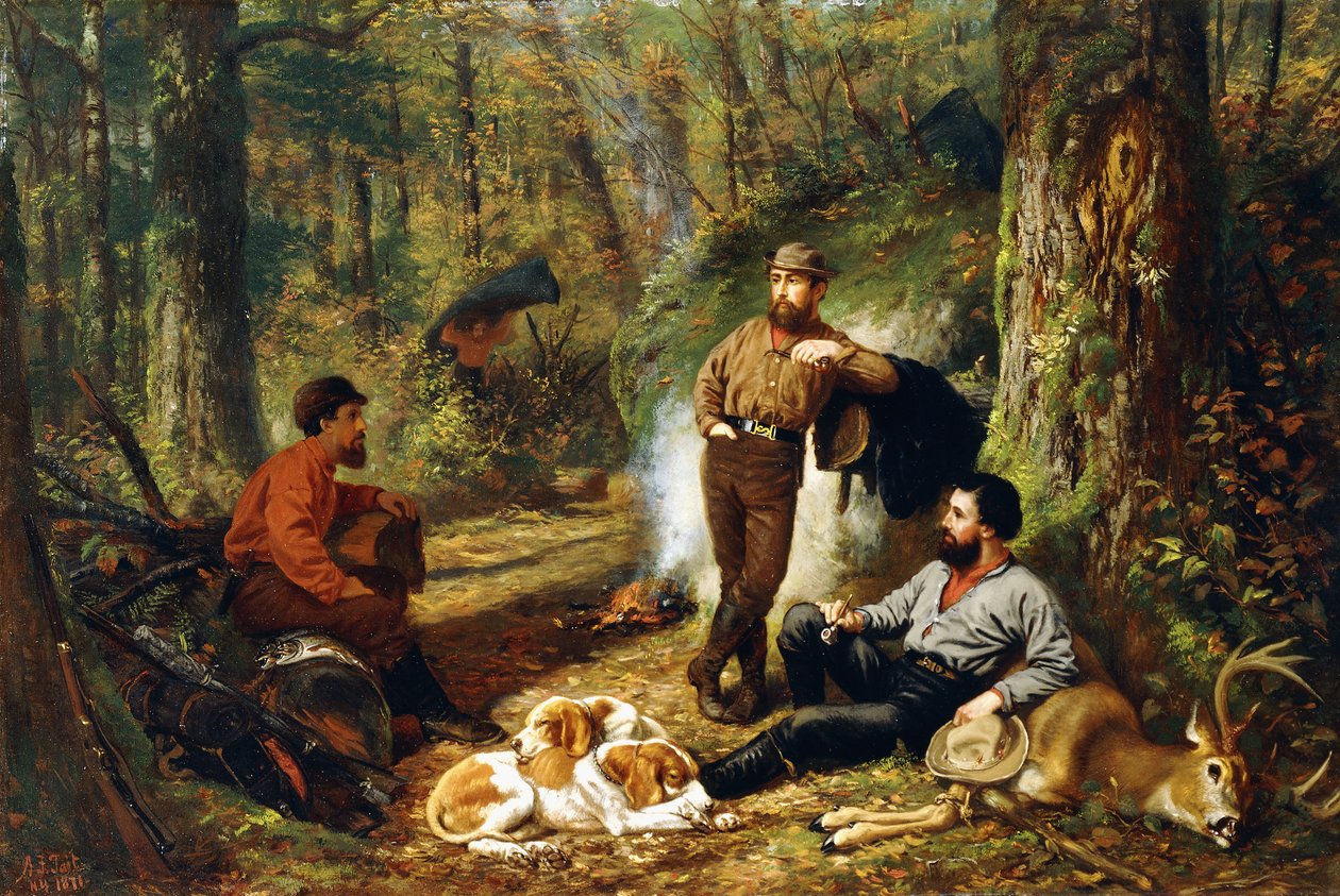 Rust op de Portage, 1871 door Arthur Fitzwilliam Tait