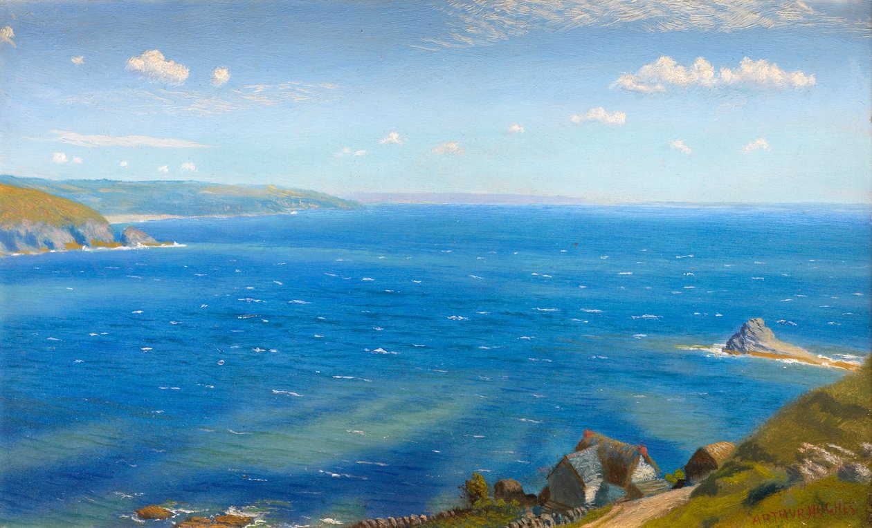 Studie voor Hannafore, West Looe door Arthur Hughes