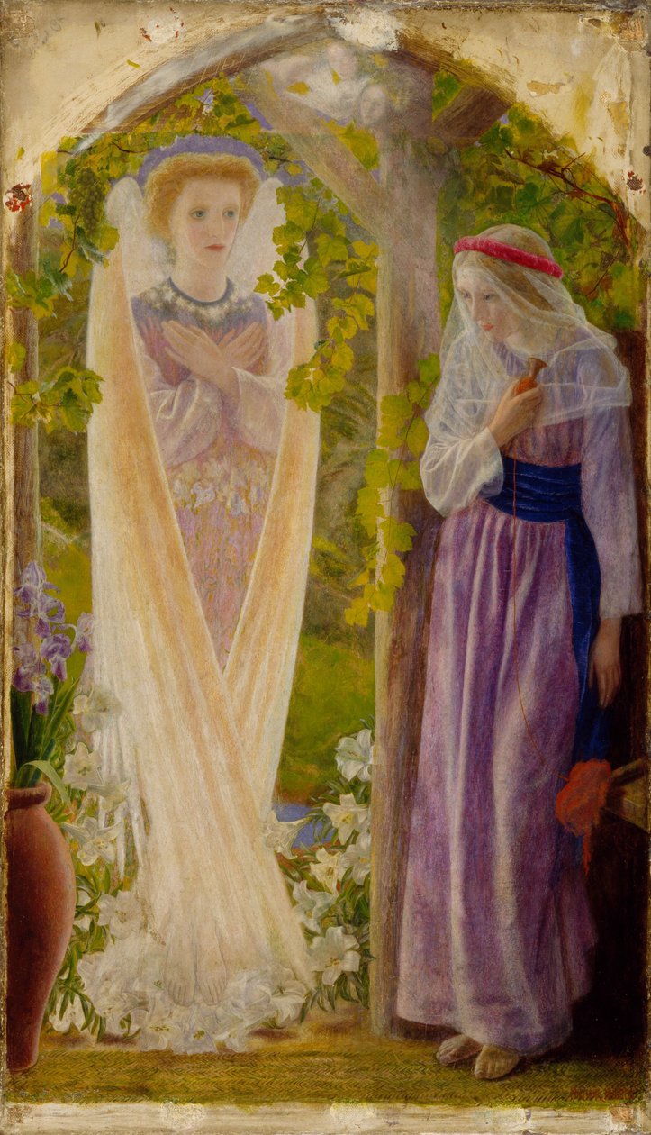 De Annunciatie door Arthur Hughes