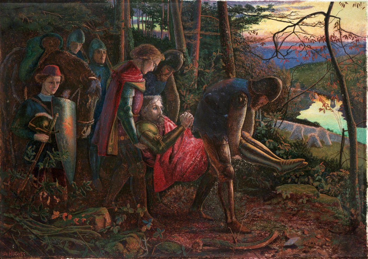 De Ridder van de Zon, 1860-1861 door Arthur Hughes