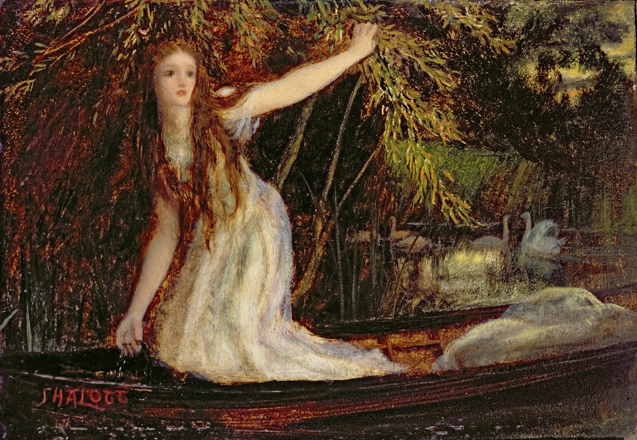 De Dame van Shalott door Arthur Hughes