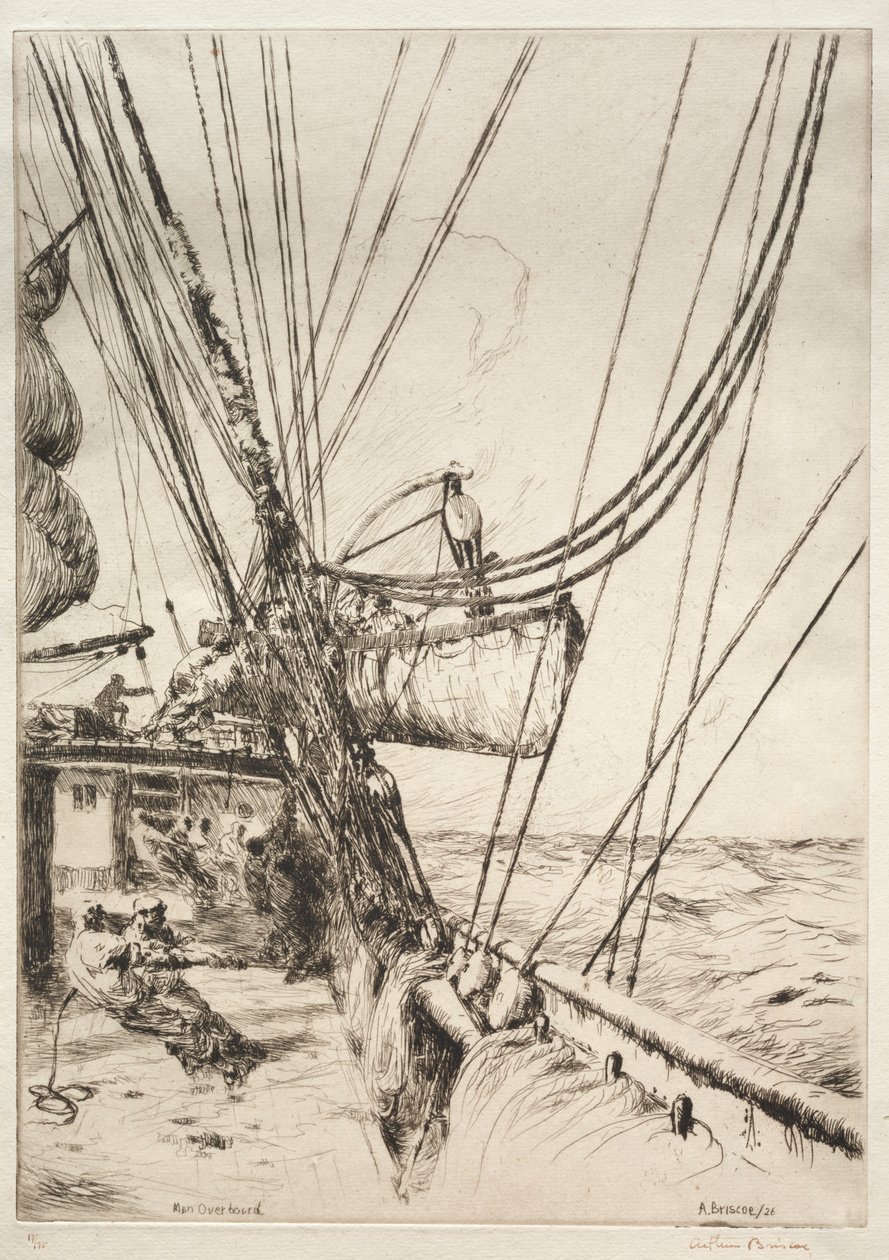 Man overboord door Arthur John Trevor Briscoe