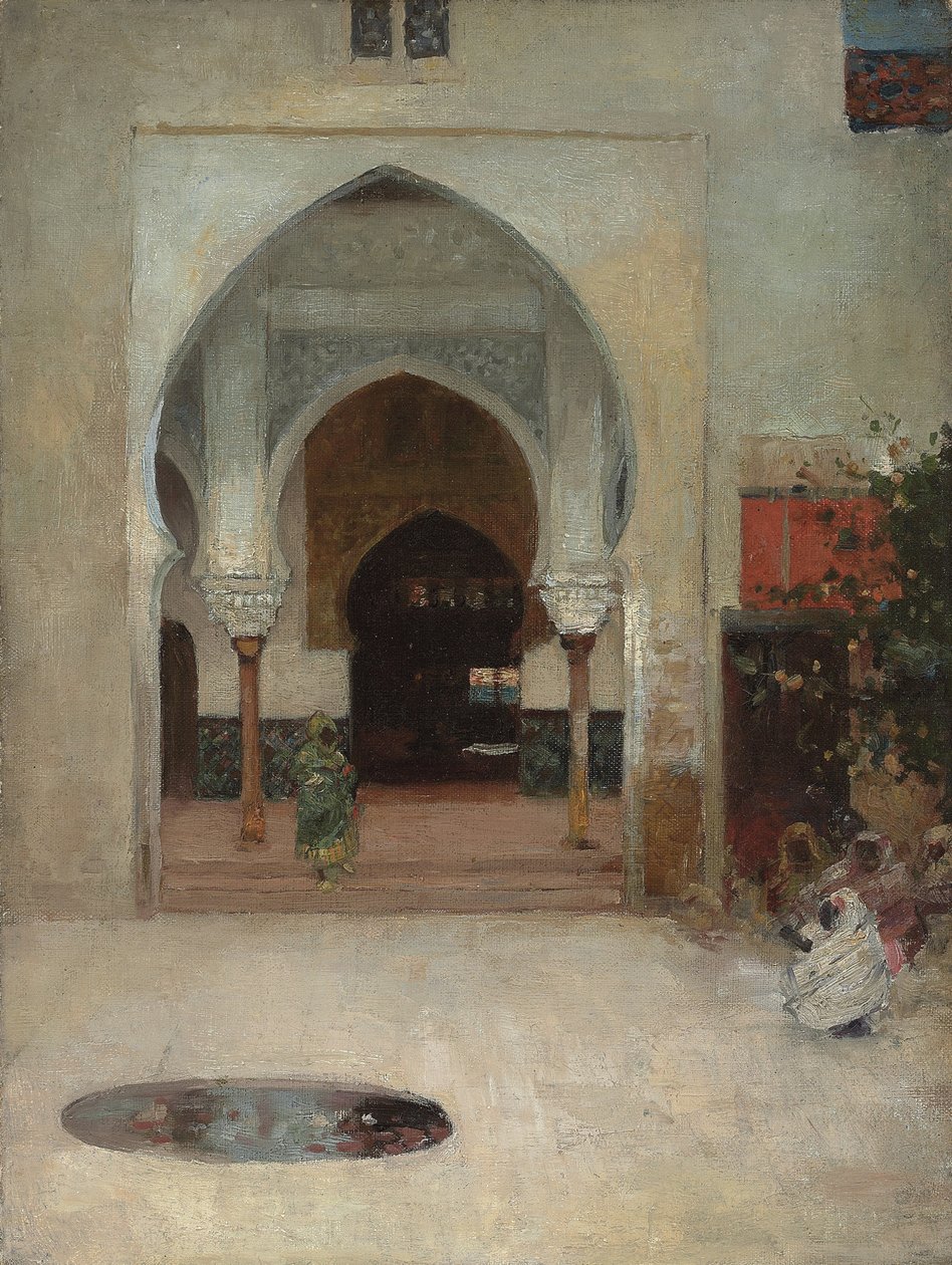 Studie voor "Aan de deur van het serail", ca. 1890 door Arthur Melville